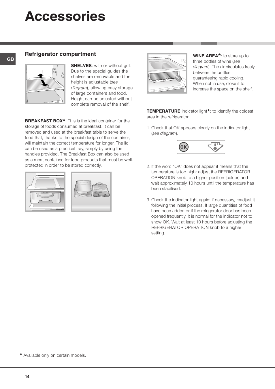 Accessories | Ariston MTM 1711 User Manual | Page 14 / 52