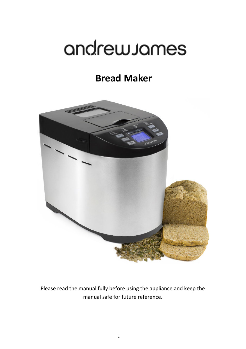 Andrew James AJ000088 Bread Maker User Manual | 32 pages