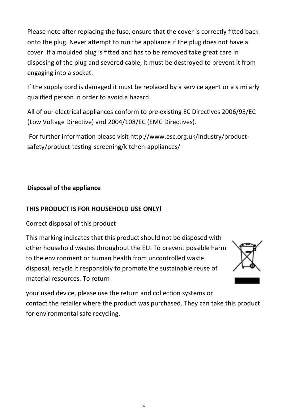 Andrew James AJ000088 Bread Maker User Manual | Page 32 / 32
