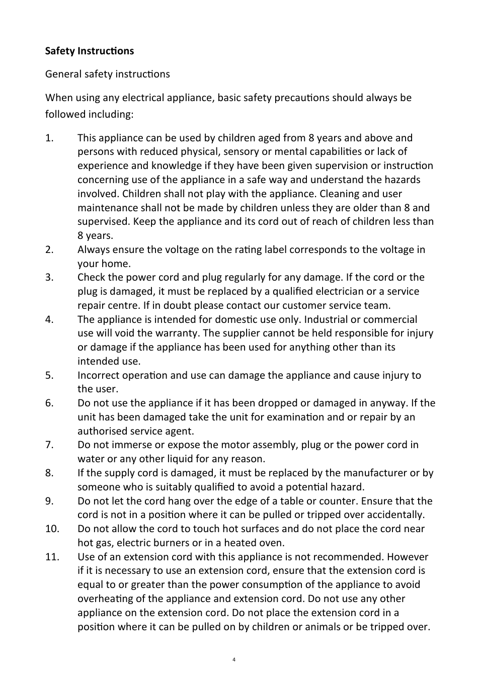 Andrew James AJ000088 Bread Maker User Manual | Page 4 / 32