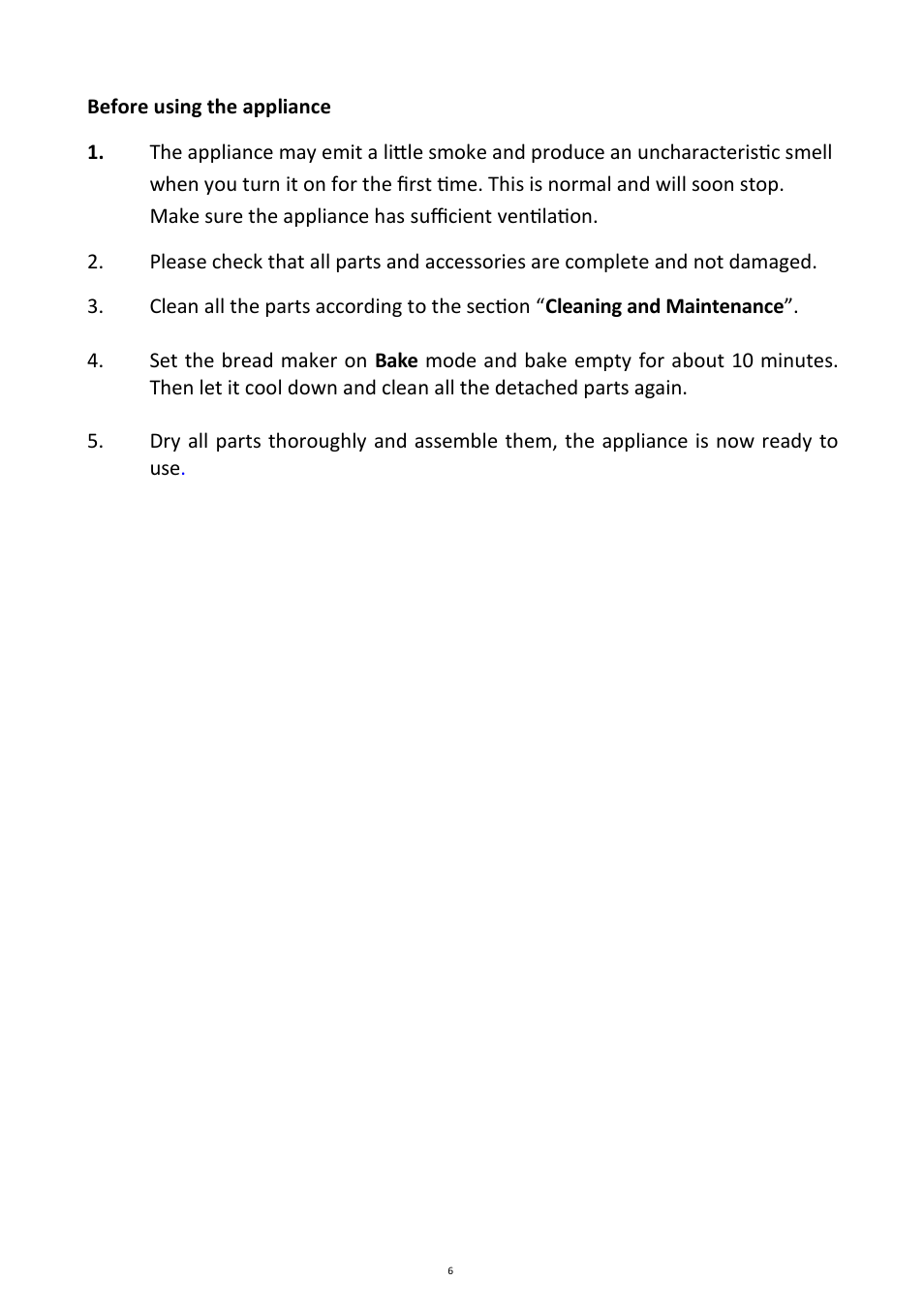 Andrew James AJ000088 Bread Maker User Manual | Page 6 / 32