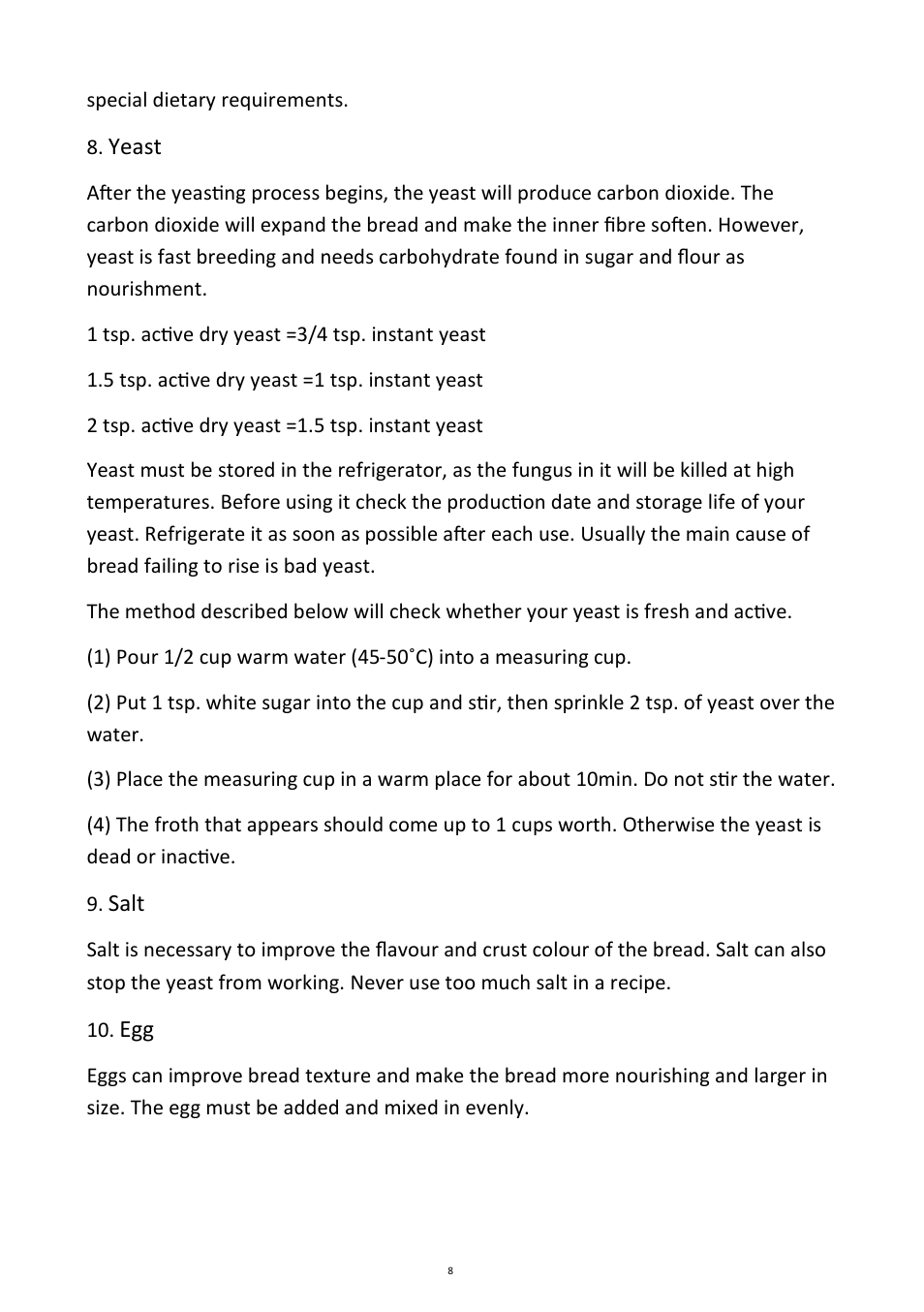 Andrew James AJ000088 Bread Maker User Manual | Page 8 / 32