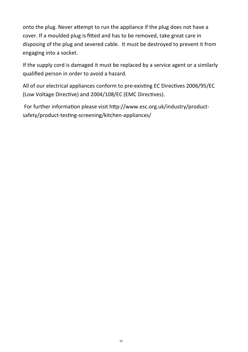 Andrew James AJ000035 22CM Food Slicer User Manual | Page 10 / 10