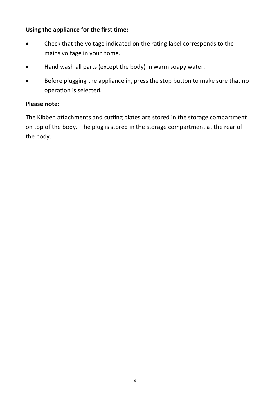 Andrew James AJ000132 Premium Meat Grinder User Manual | Page 6 / 18
