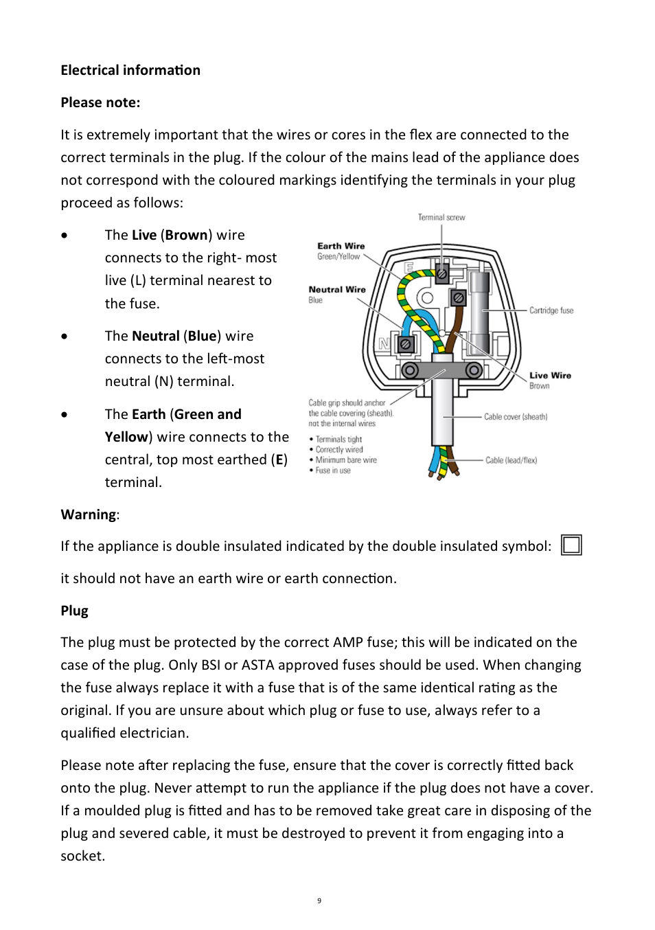 Andrew James AJ000058 Induction Hob User Manual | Page 9 / 11