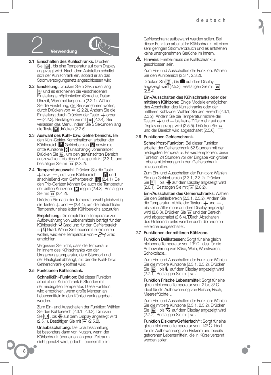 Fagor FFJ8865 User Manual | Page 25 / 64