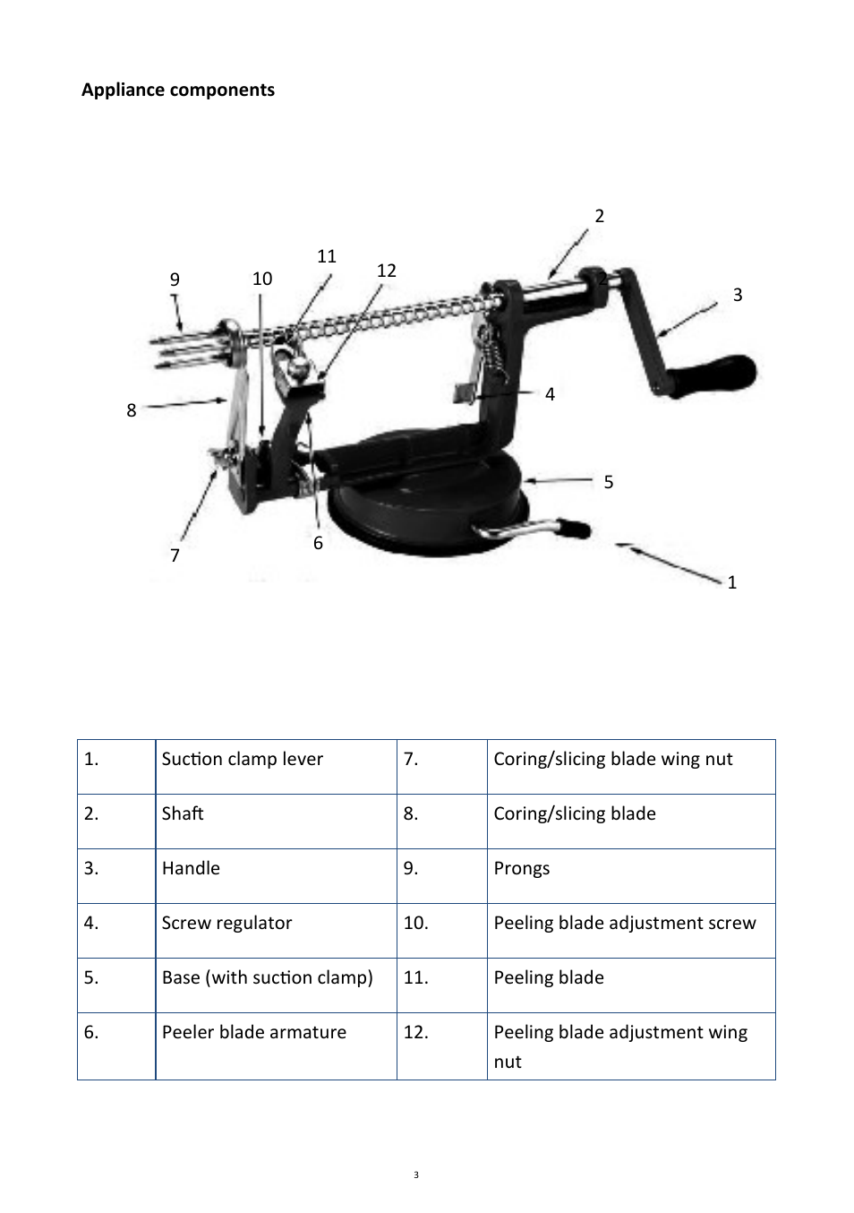 Andrew James AJ000069 Apple Corer User Manual | Page 3 / 8