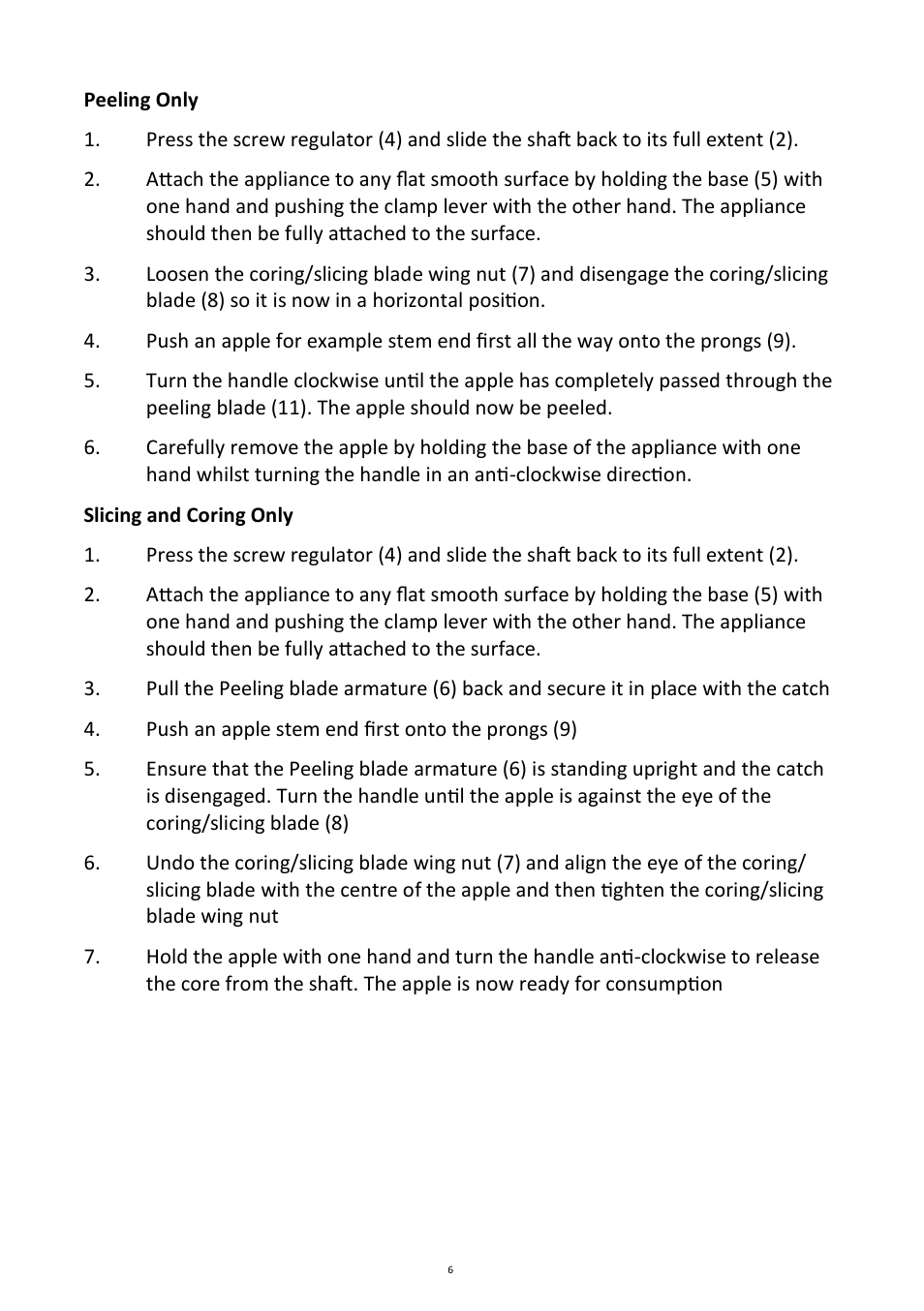 Andrew James AJ000069 Apple Corer User Manual | Page 6 / 8