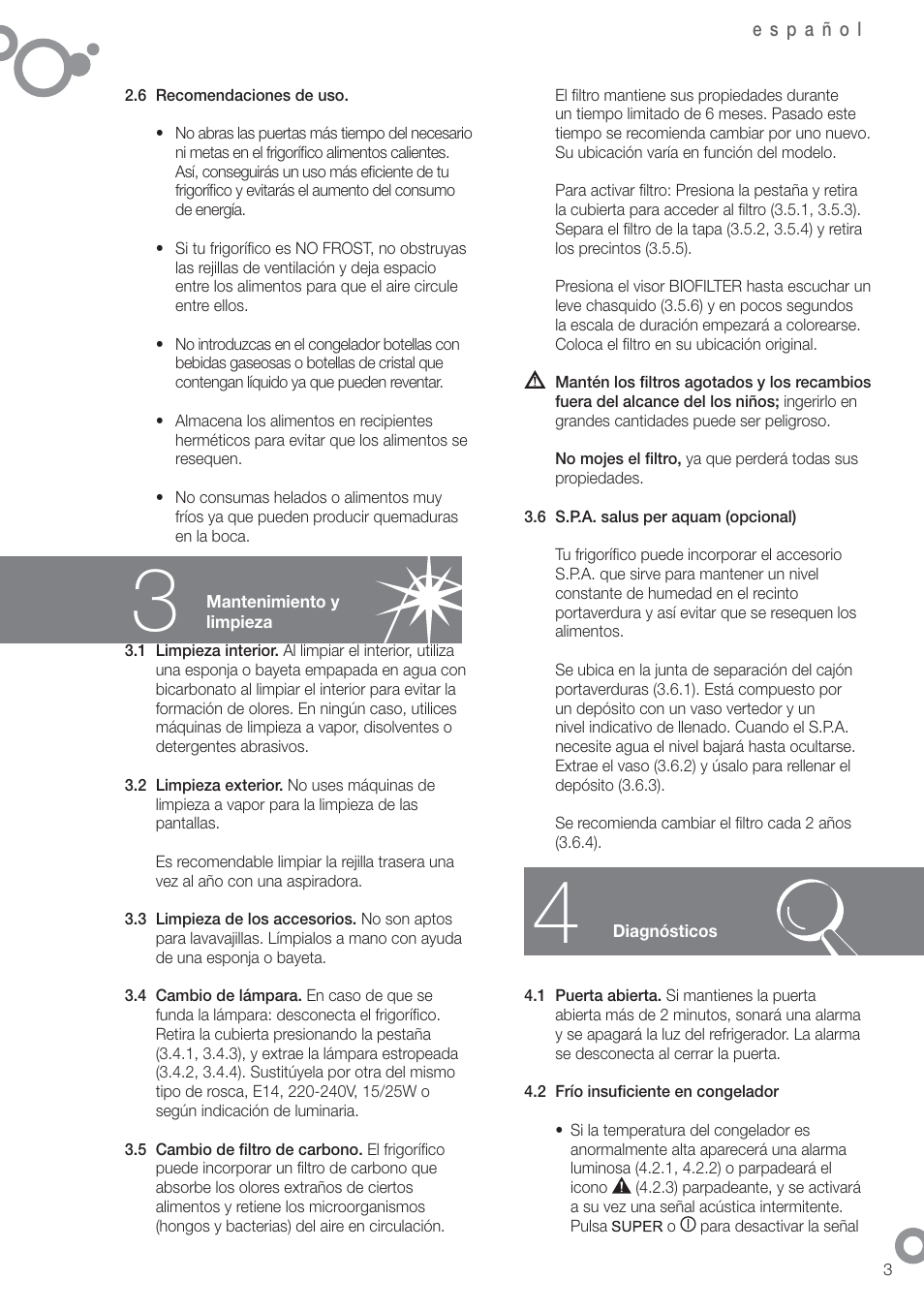 Fagor FFK6845 User Manual | Page 10 / 68