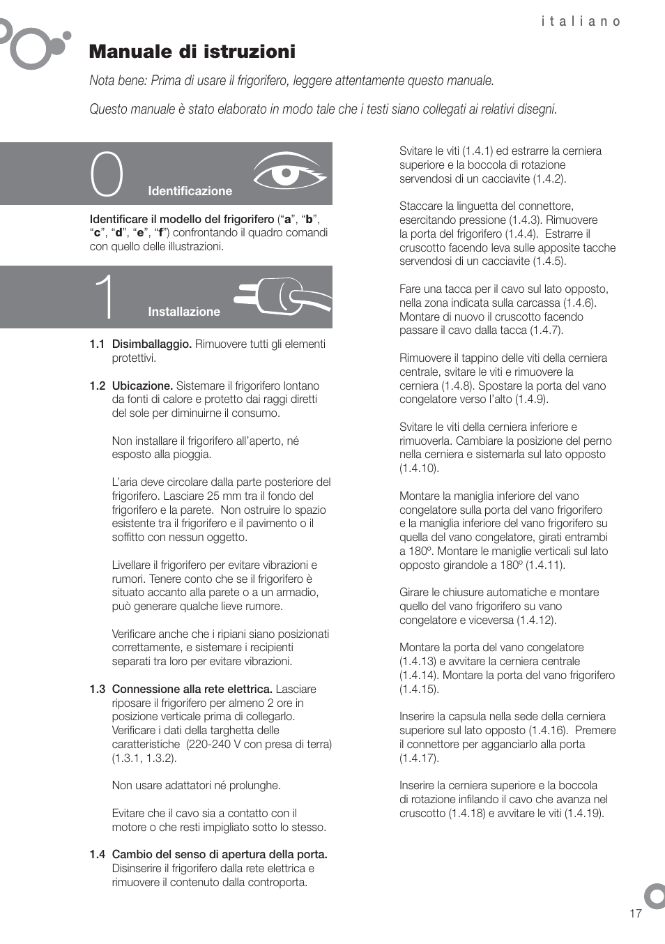 Manuale di istruzioni | Fagor FFK6845 User Manual | Page 24 / 68