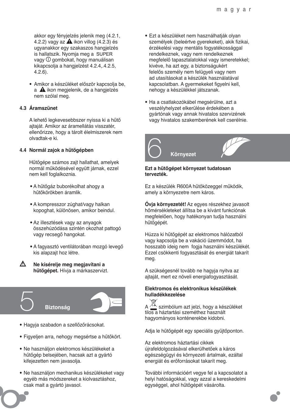 Fagor FFK6845 User Manual | Page 47 / 68
