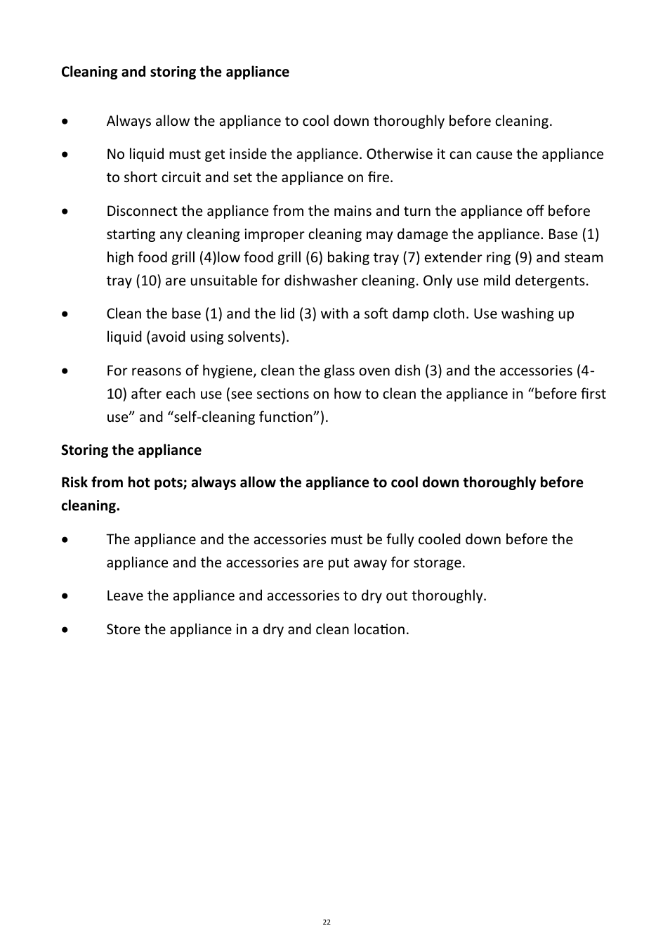 Andrew James AJ000012 7 Litre Premium Halogen User Manual | Page 22 / 30