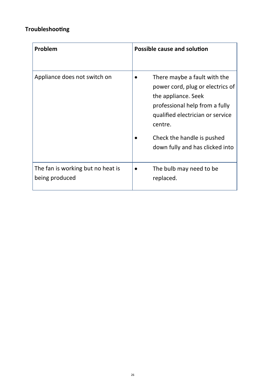 Andrew James AJ000012 7 Litre Premium Halogen User Manual | Page 26 / 30
