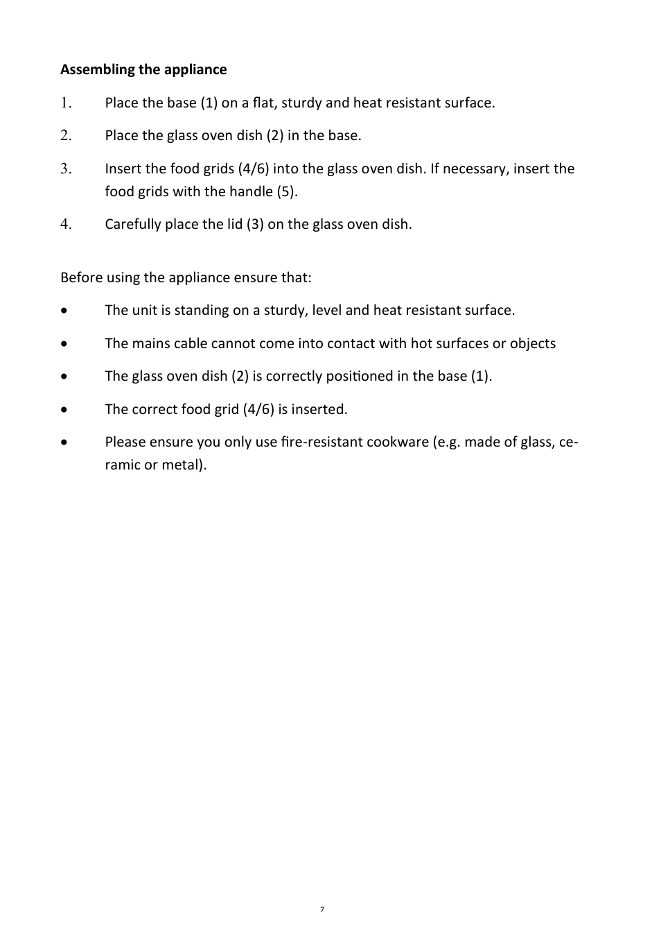 Andrew James AJ000012 7 Litre Premium Halogen User Manual | Page 7 / 30