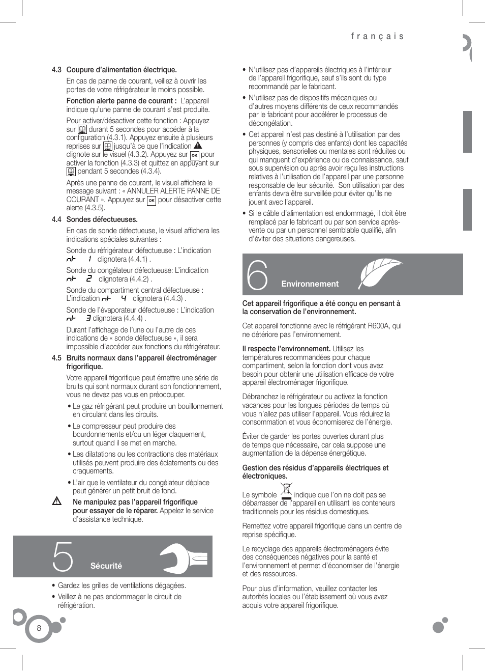 Fagor FFJ8845 User Manual | Page 10 / 58
