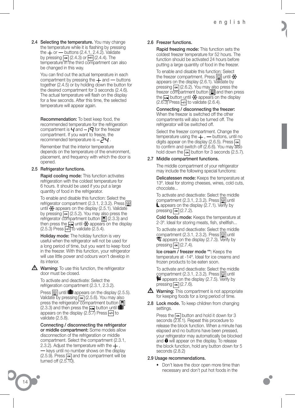 Fagor FFJ8845 User Manual | Page 16 / 58