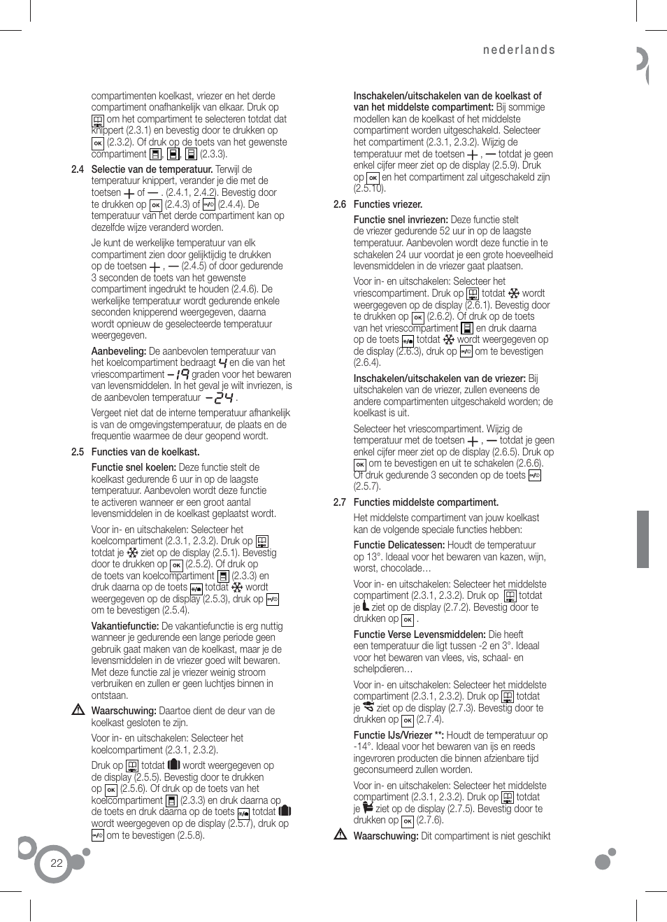 Fagor FFJ8845 User Manual | Page 24 / 58