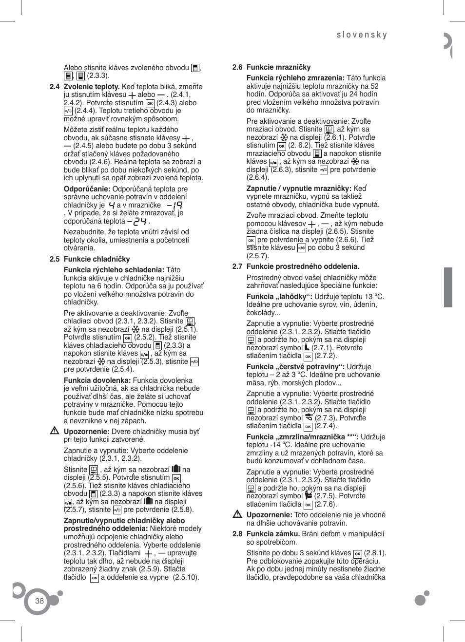 Fagor FFJ8845 User Manual | Page 40 / 58