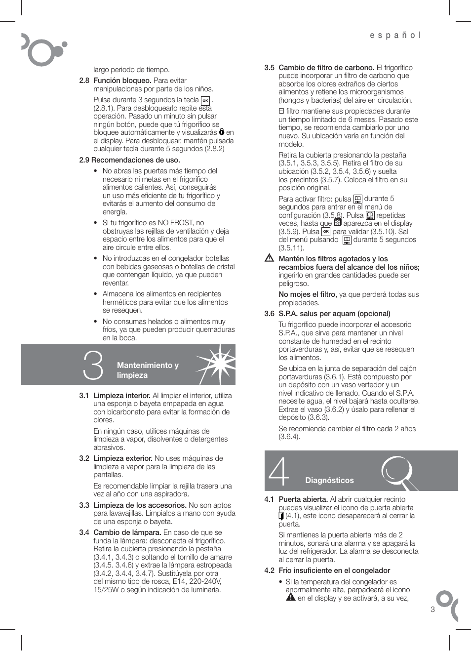 Fagor FFJ8845 User Manual | Page 5 / 58