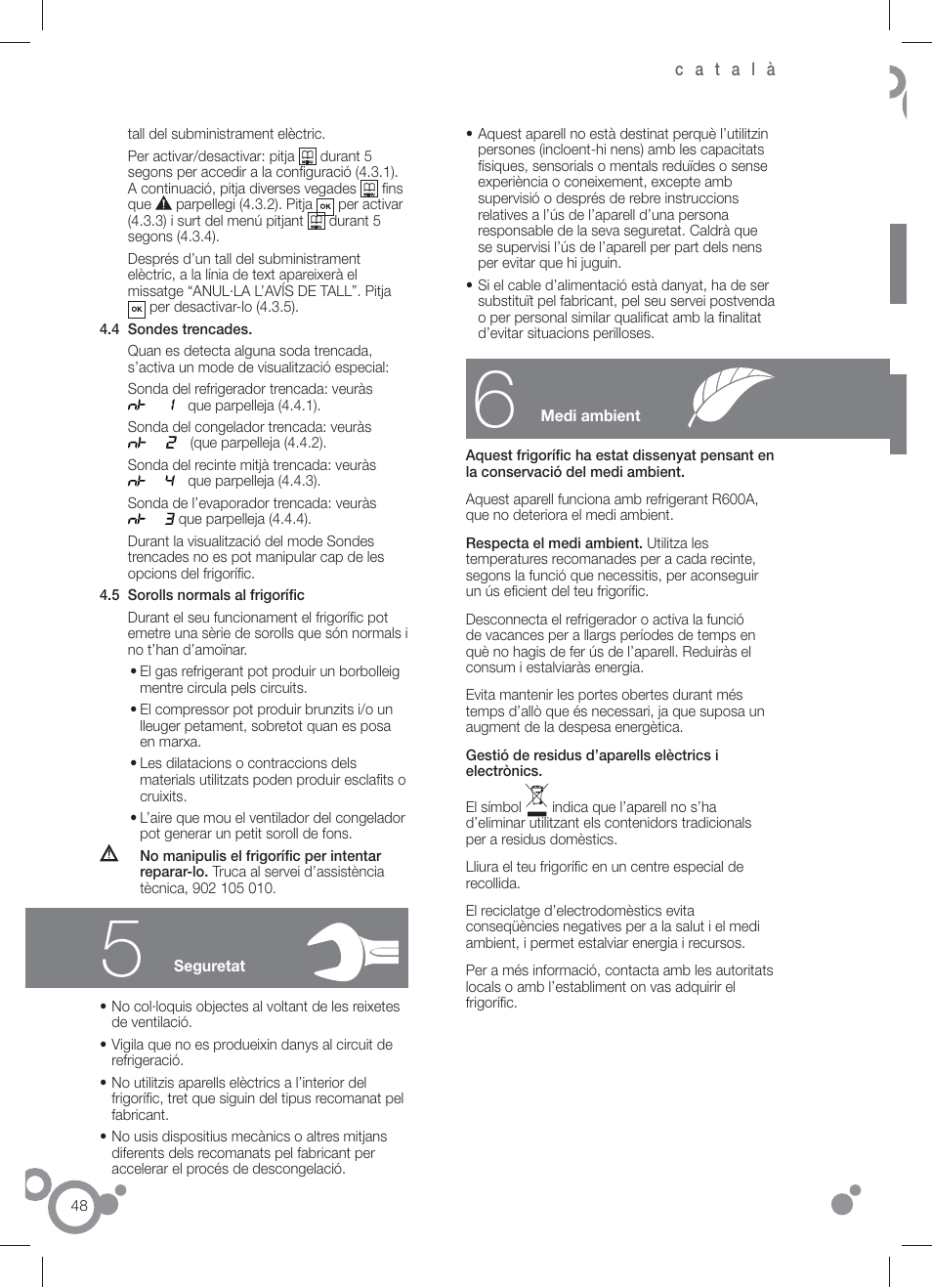 Fagor FFJ8845 User Manual | Page 50 / 58