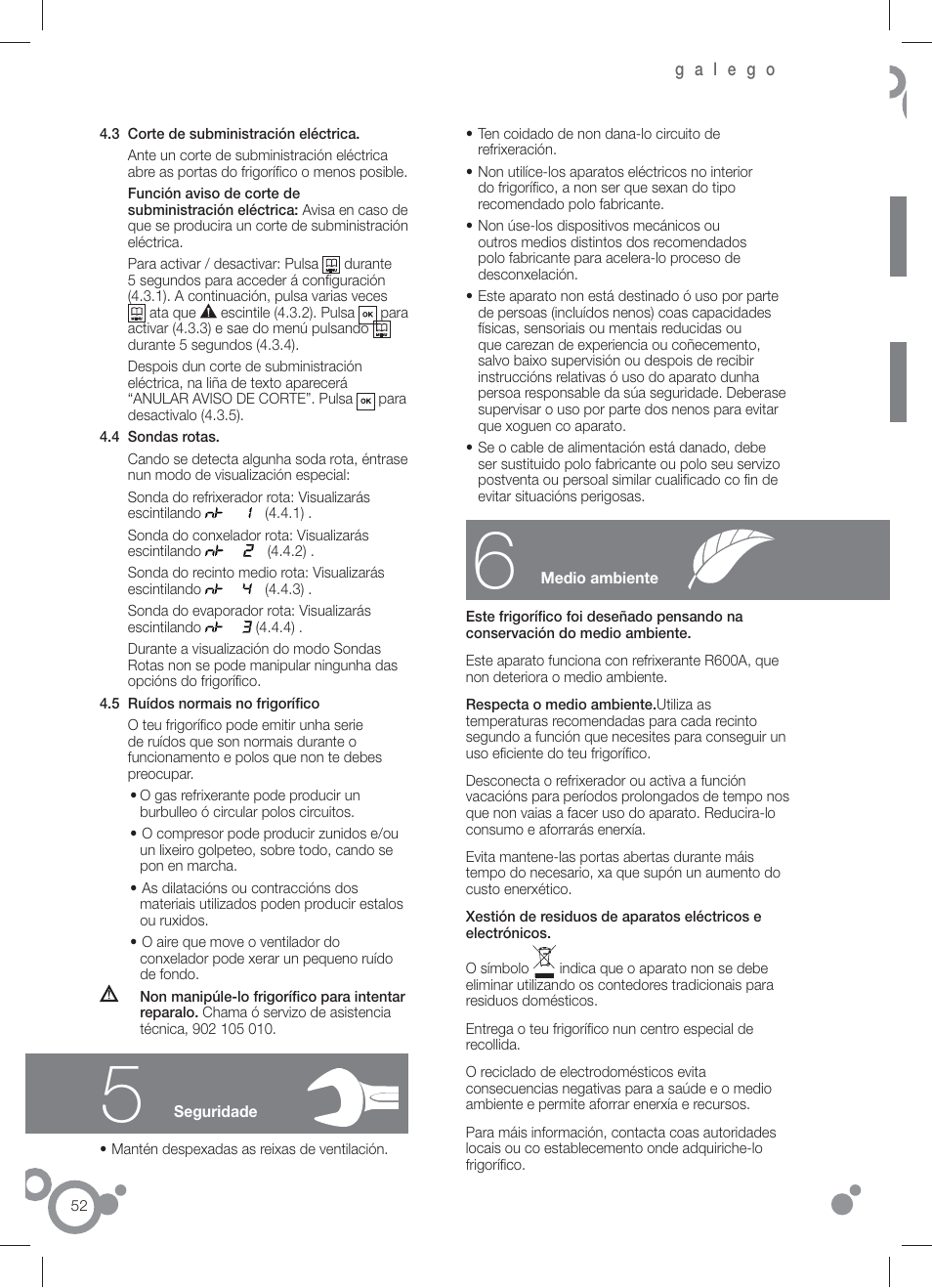 Fagor FFJ8845 User Manual | Page 54 / 58