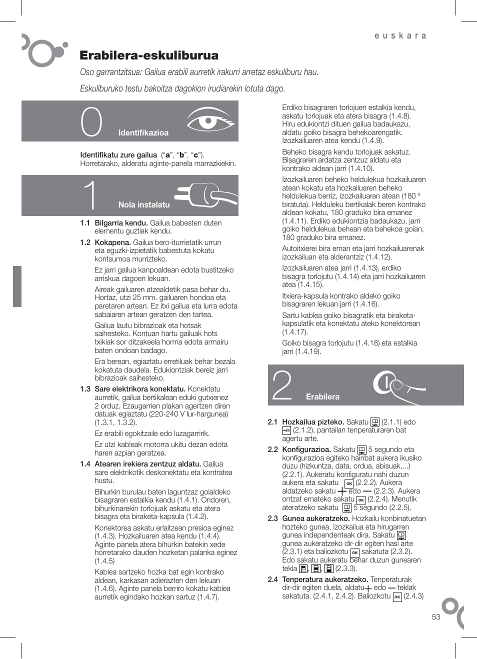 Erabilera-eskuliburua | Fagor FFJ8845 User Manual | Page 55 / 58