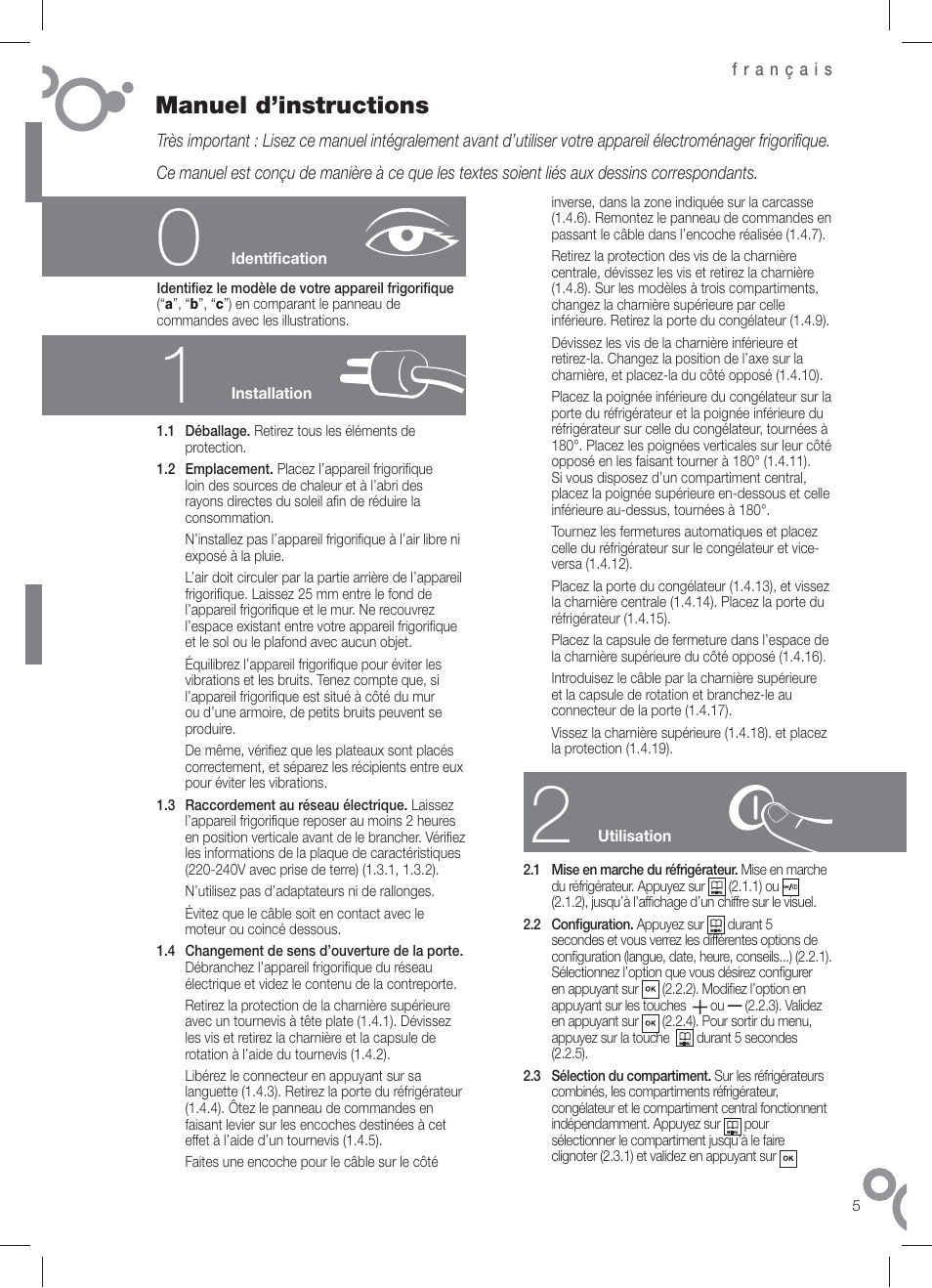 Manuel d’instructions | Fagor FFJ8845 User Manual | Page 7 / 58