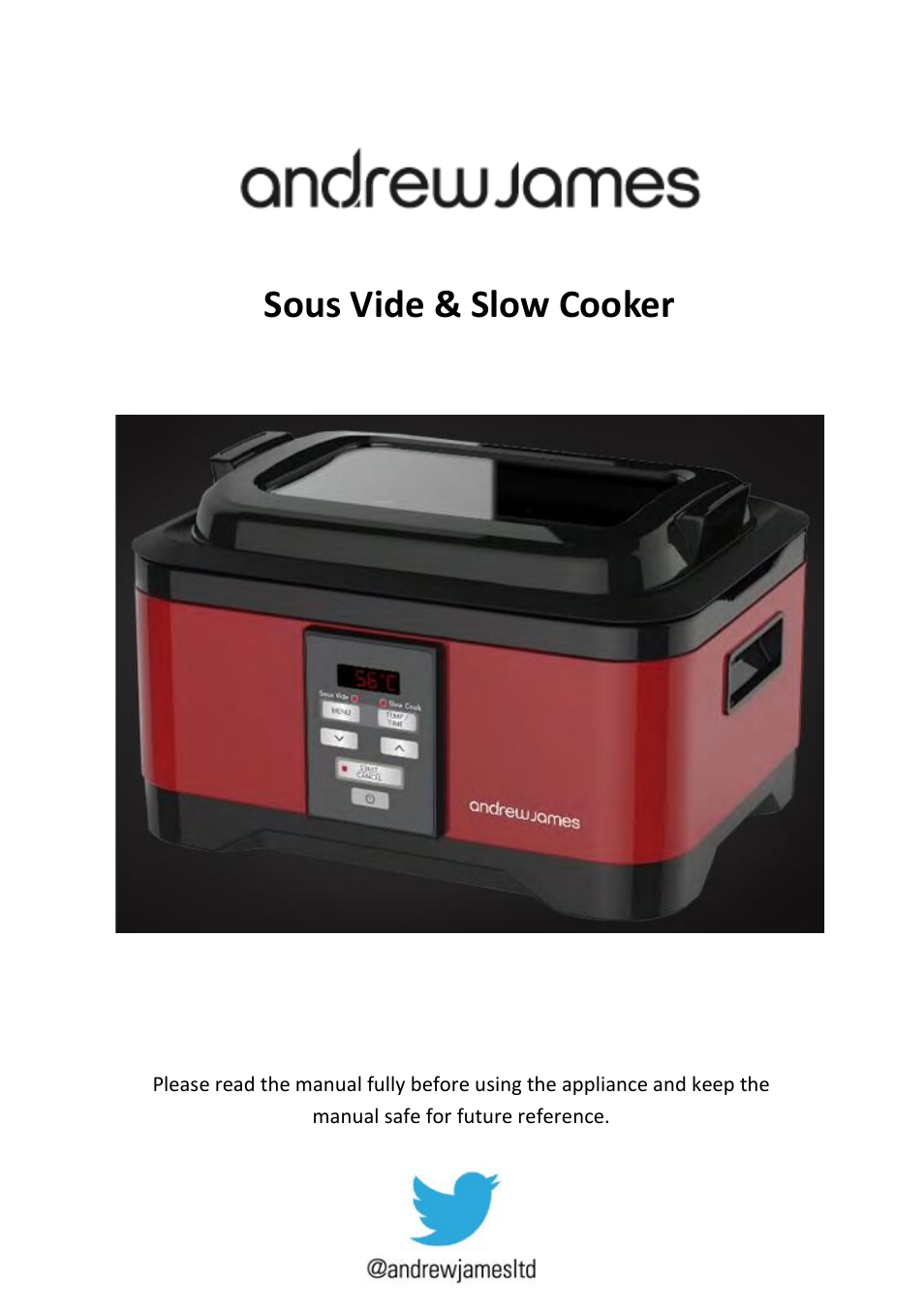 Andrew James AJ000596 Ultimate Sous Vide Package User Manual | 26 pages