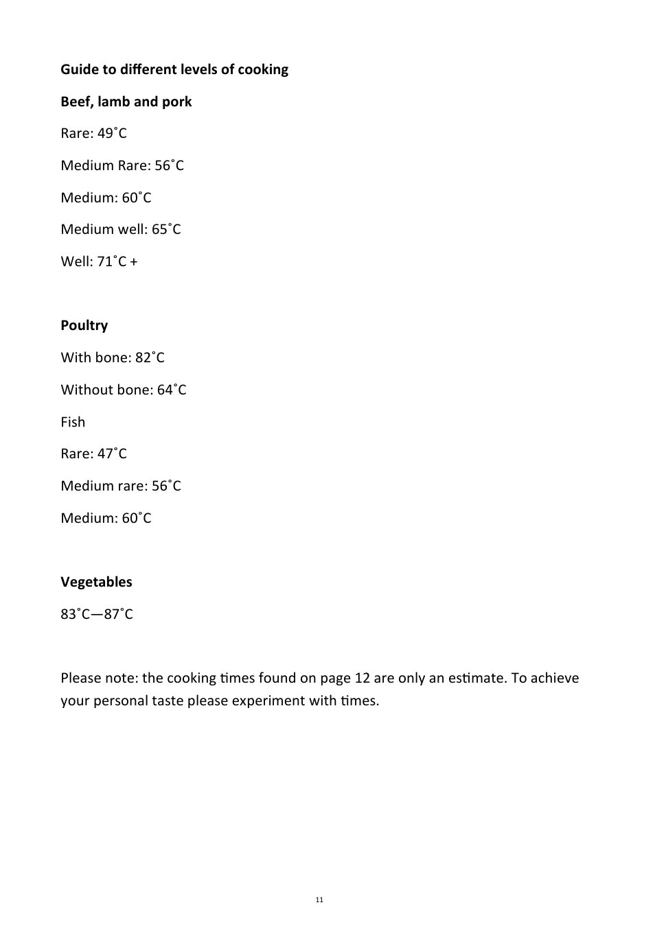 Andrew James AJ000596 Ultimate Sous Vide Package User Manual | Page 11 / 26