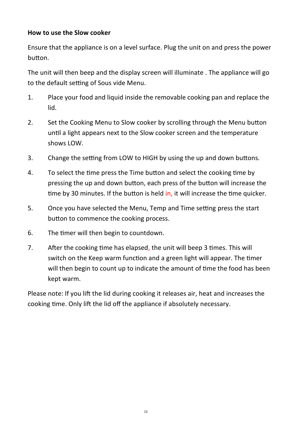 Andrew James AJ000596 Ultimate Sous Vide Package User Manual | Page 12 / 26