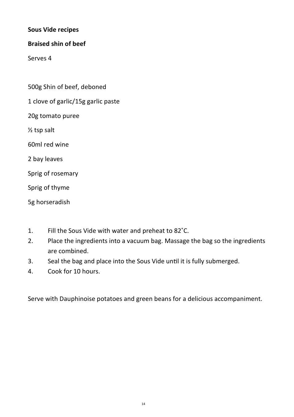 Andrew James AJ000596 Ultimate Sous Vide Package User Manual | Page 14 / 26