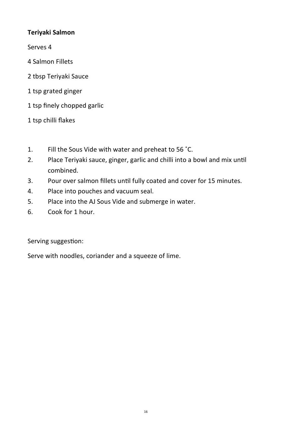 Andrew James AJ000596 Ultimate Sous Vide Package User Manual | Page 16 / 26