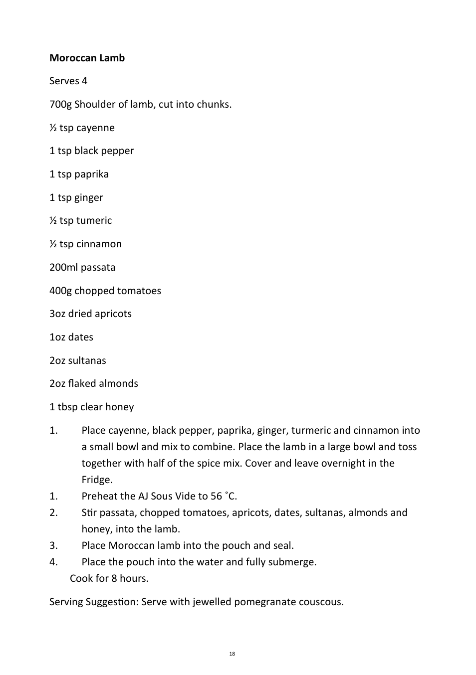 Andrew James AJ000596 Ultimate Sous Vide Package User Manual | Page 18 / 26