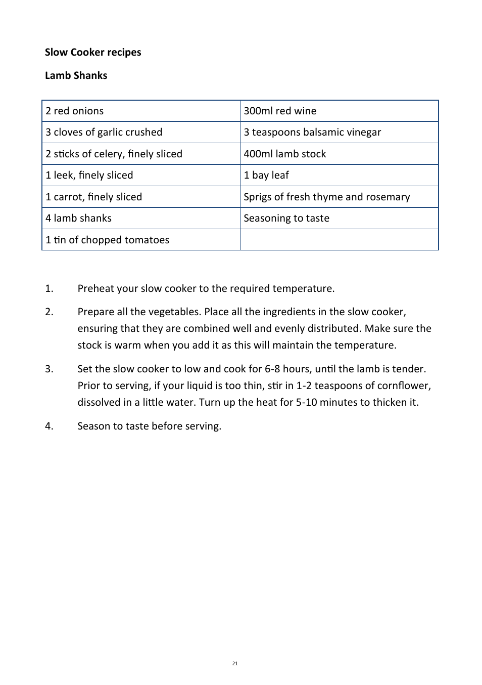 Andrew James AJ000596 Ultimate Sous Vide Package User Manual | Page 21 / 26