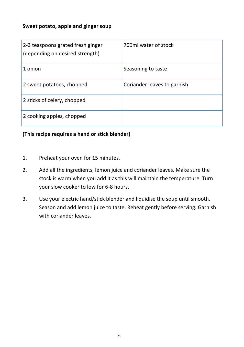 Andrew James AJ000596 Ultimate Sous Vide Package User Manual | Page 23 / 26