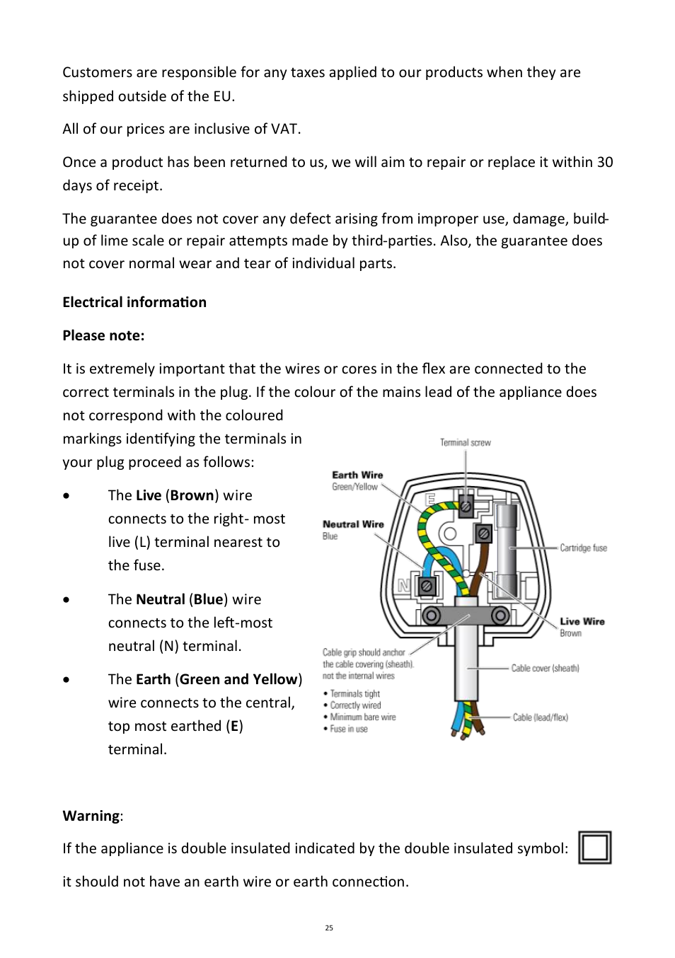 Andrew James AJ000596 Ultimate Sous Vide Package User Manual | Page 25 / 26
