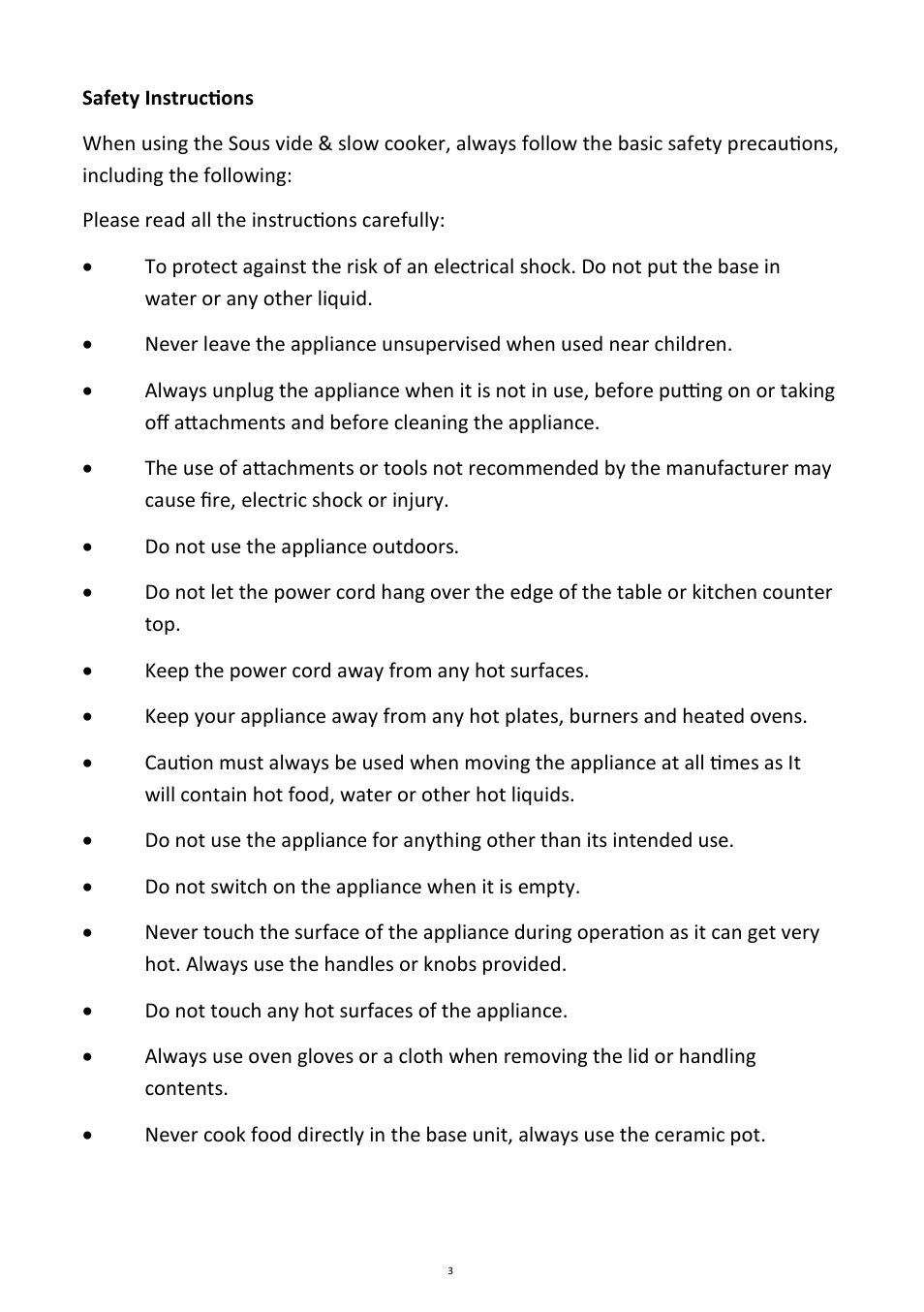Andrew James AJ000596 Ultimate Sous Vide Package User Manual | Page 3 / 26