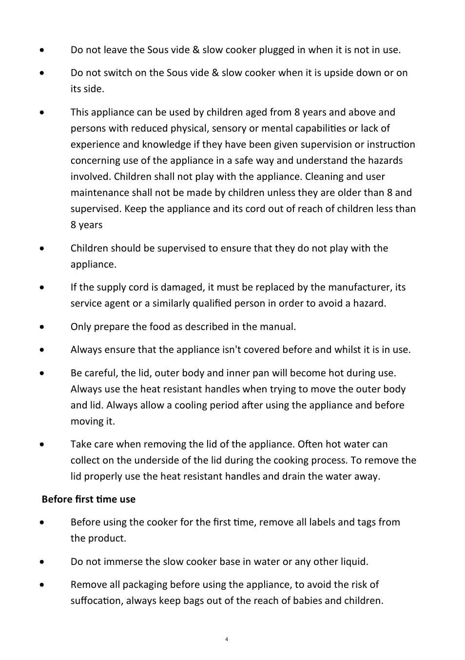 Andrew James AJ000596 Ultimate Sous Vide Package User Manual | Page 4 / 26