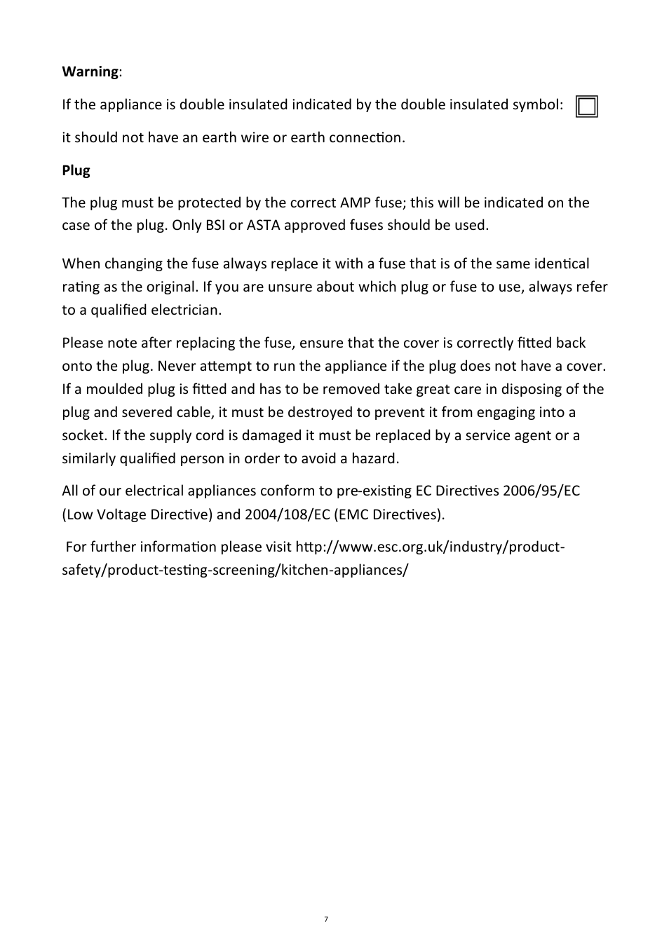 Andrew James AJ000006 Double Hob User Manual | Page 7 / 7