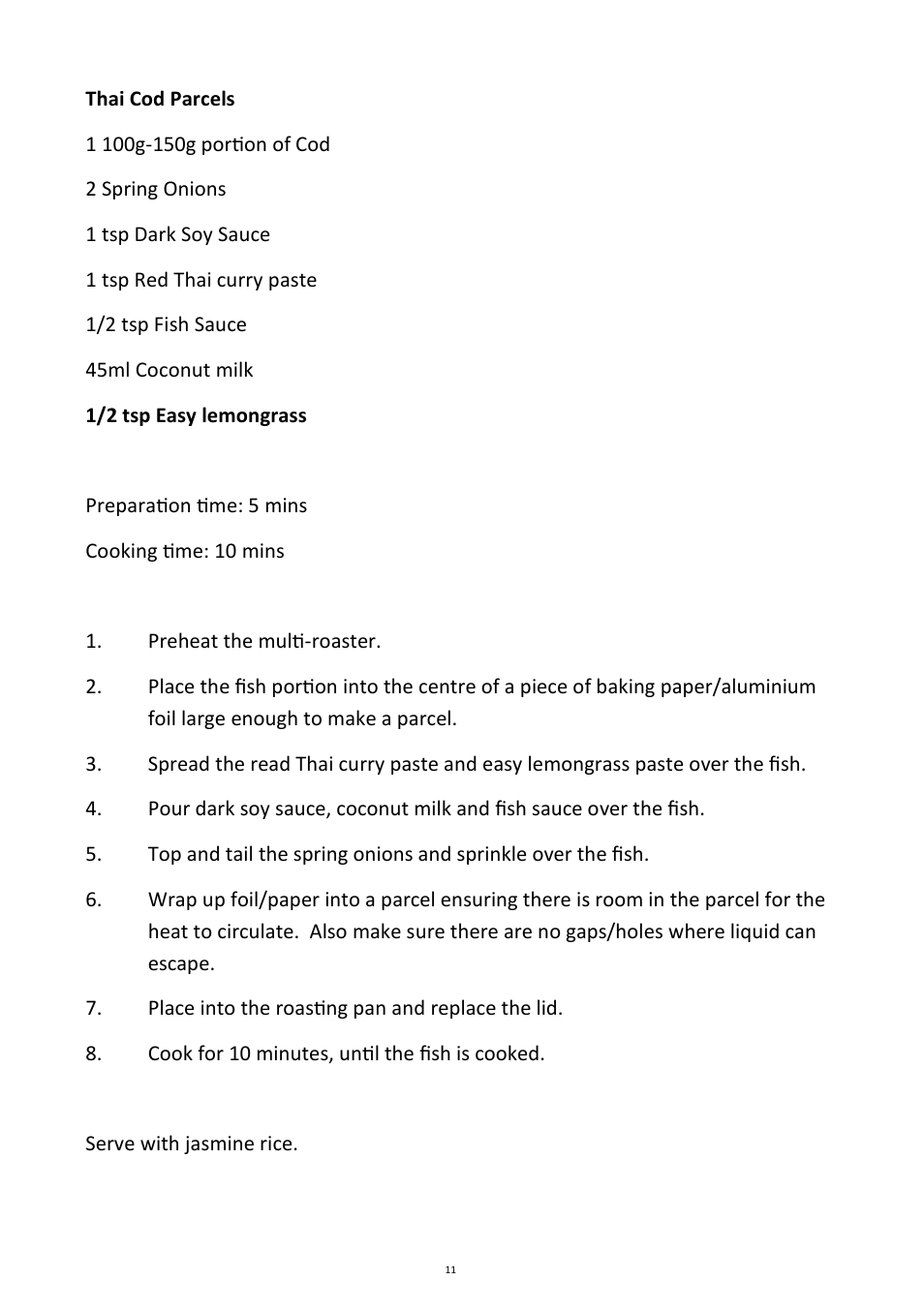 Andrew James AJ000266 Multifunctional Roaster User Manual | Page 11 / 22