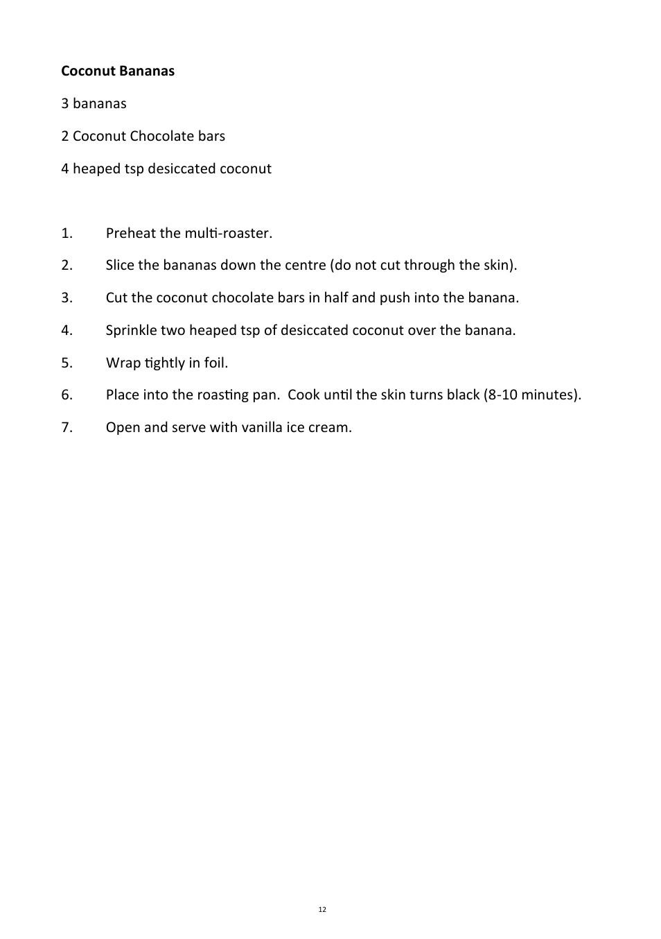 Andrew James AJ000266 Multifunctional Roaster User Manual | Page 12 / 22