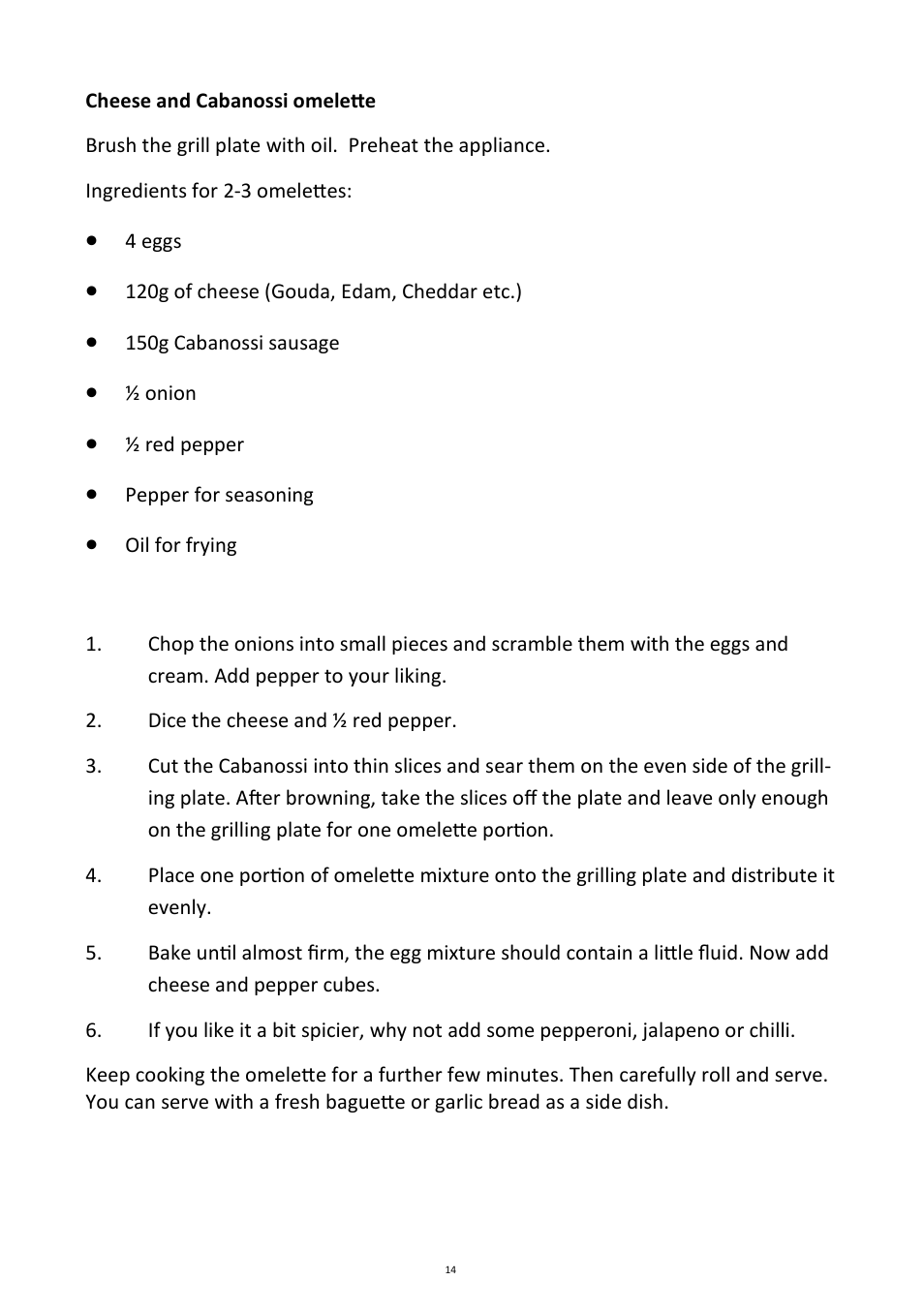 Andrew James AJ000266 Multifunctional Roaster User Manual | Page 14 / 22