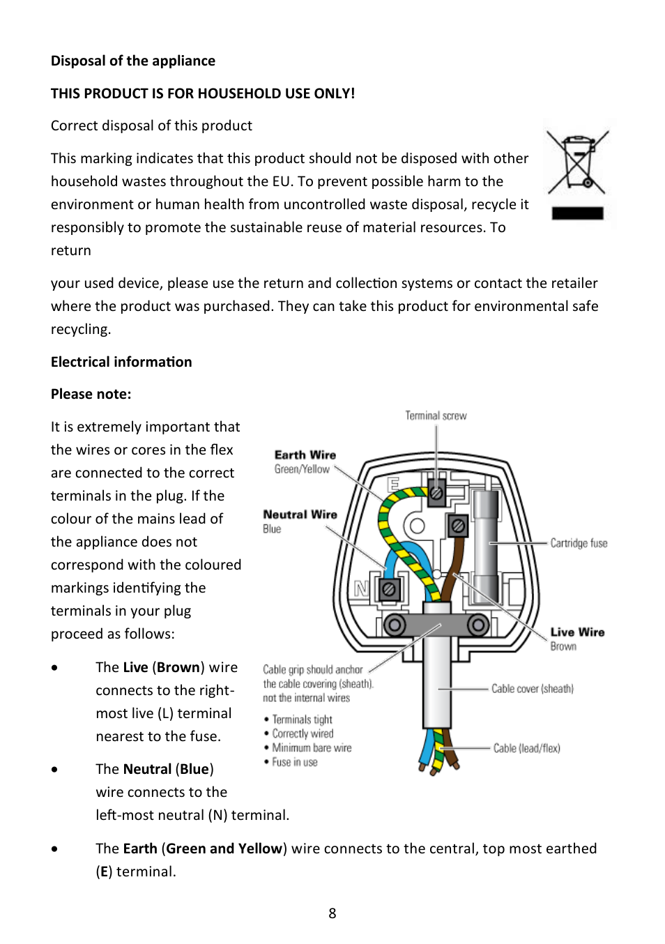 Andrew James AJ000550 Teppanyaki Electric Table Grill & Griddle User Manual | Page 8 / 9