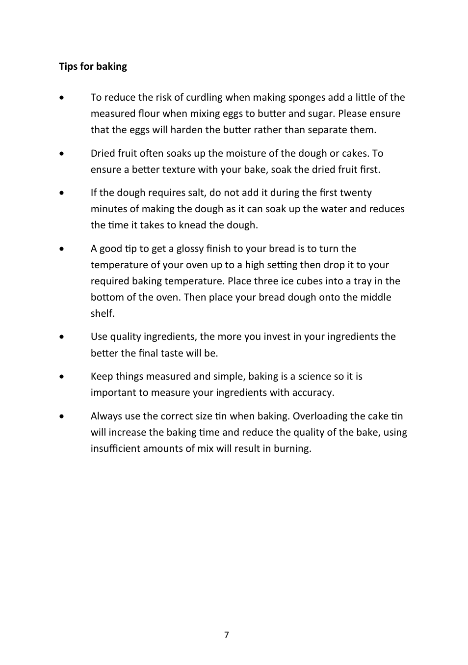 Andrew James AJ000229 Ultimate 7 Litre Food Mixer Package User Manual | Page 7 / 19