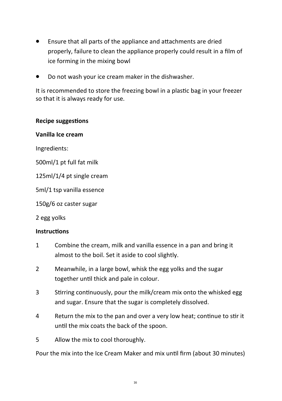 Andrew James AJ000161 5.2 Litre Food Mixer User Manual | Page 16 / 24