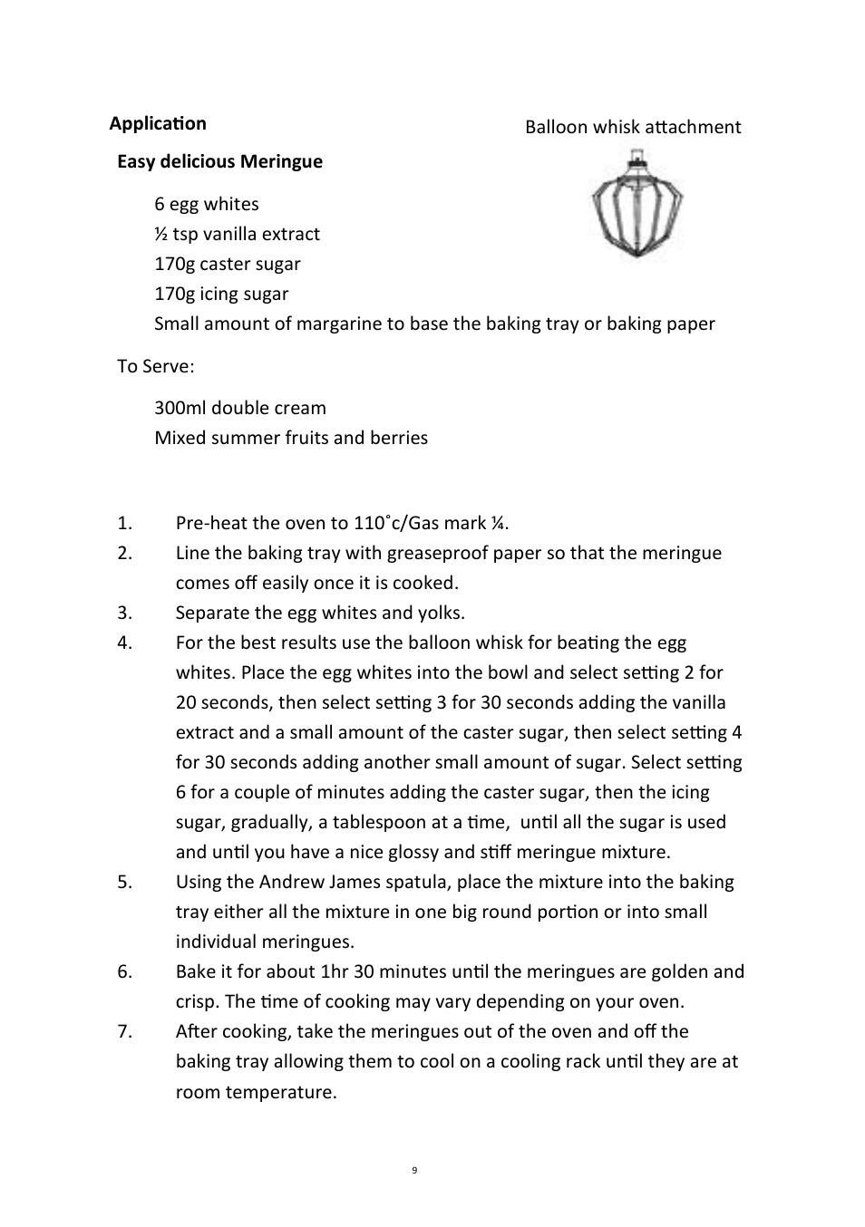 Andrew James AJ000161 5.2 Litre Food Mixer User Manual | Page 9 / 24