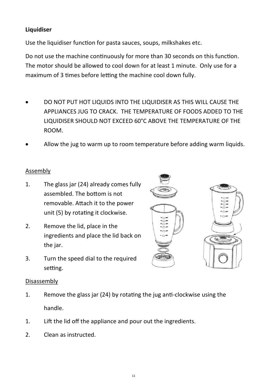 Andrew James AJ000233 Multifunctional Food Processor User Manual | Page 11 / 28
