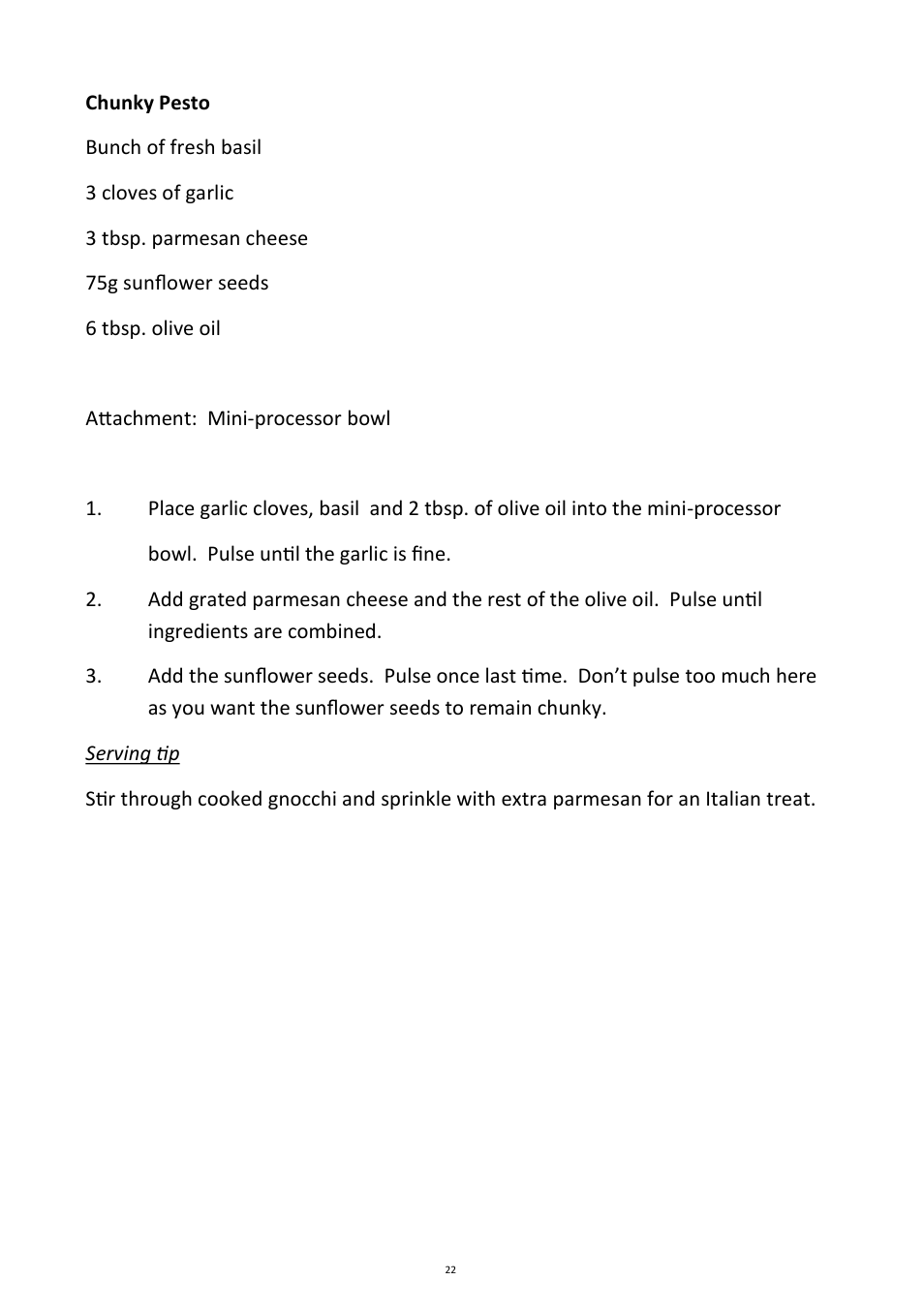 Andrew James AJ000233 Multifunctional Food Processor User Manual | Page 22 / 28
