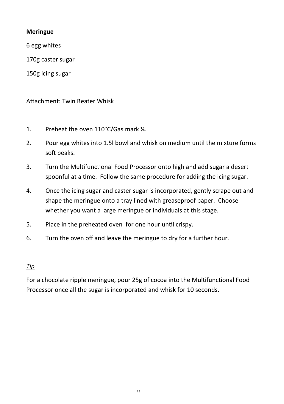 Andrew James AJ000233 Multifunctional Food Processor User Manual | Page 23 / 28