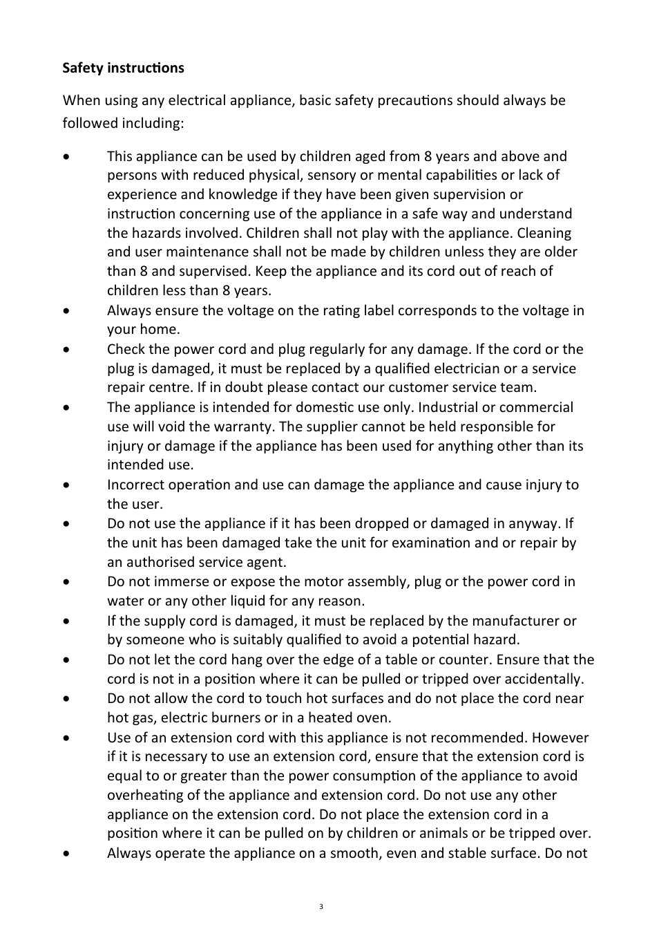 Andrew James AJ000510 1.5 Litre Premium Slow Cooker User Manual | Page 3 / 12